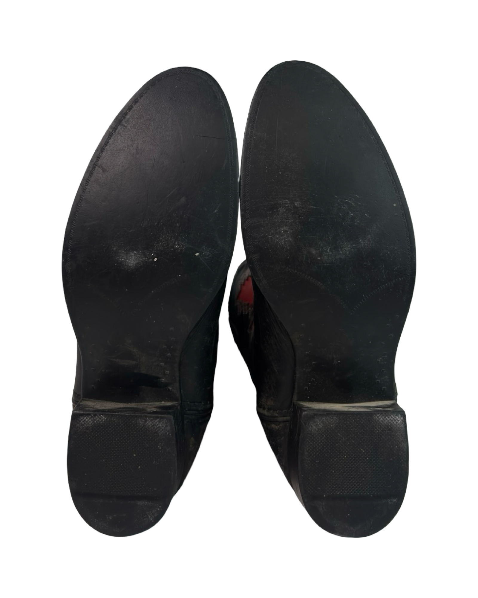 (5) Vintage Pocono Western Black/Red Cowboy Boots