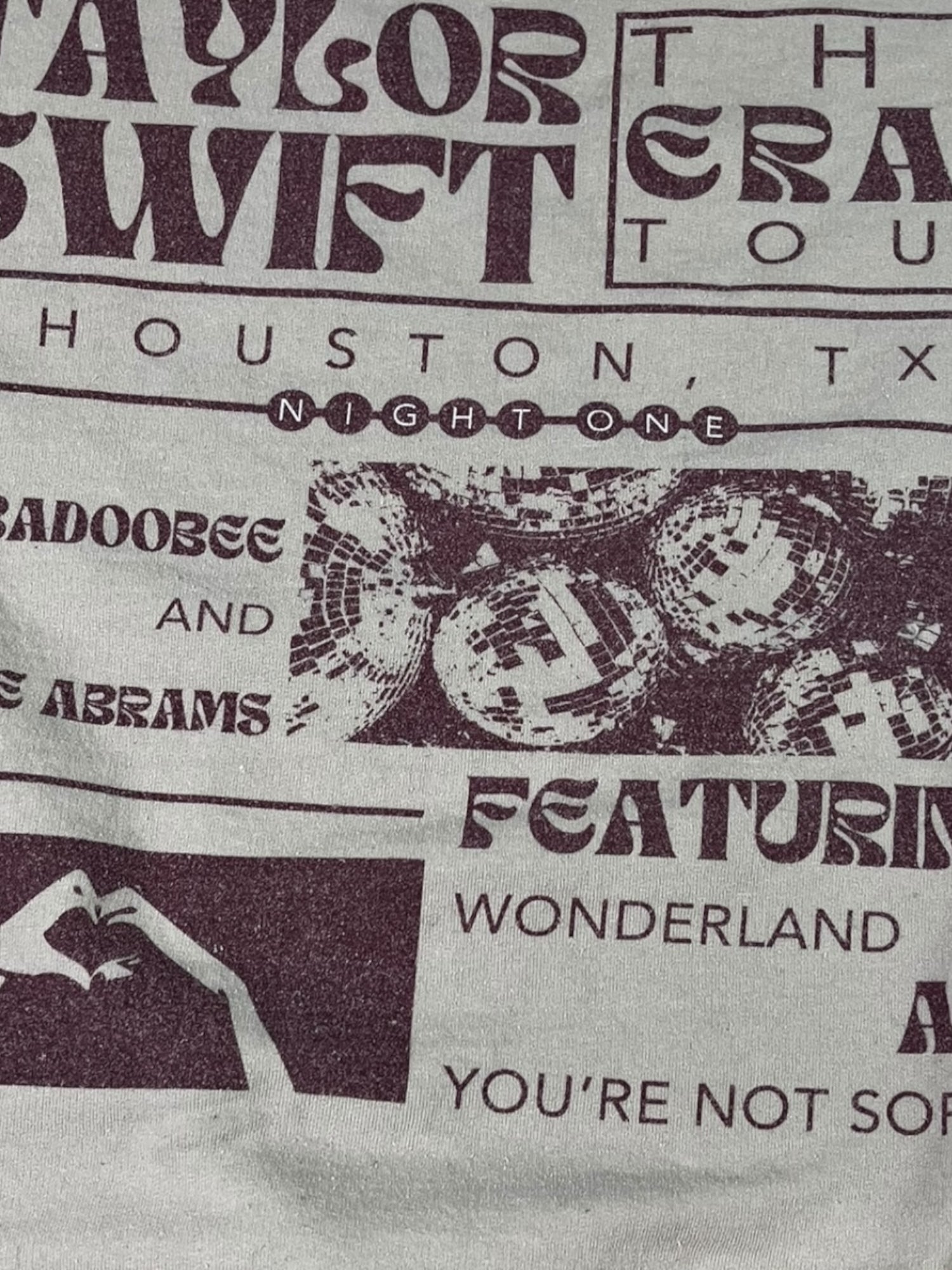 (L) Taylor Swift Eras Tour Houston, TX Crewneck