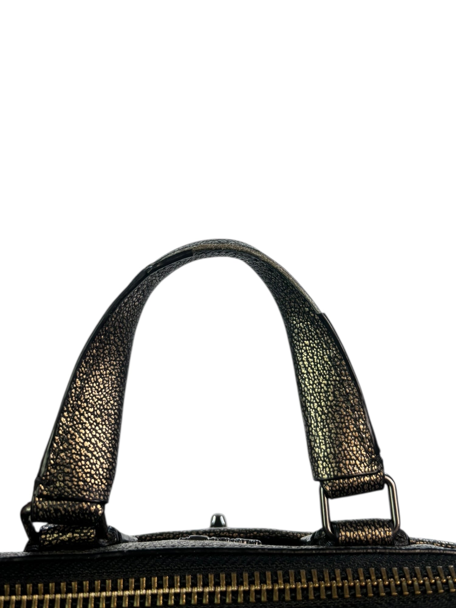(O/S) Coach Rhyder Satchel Metallic