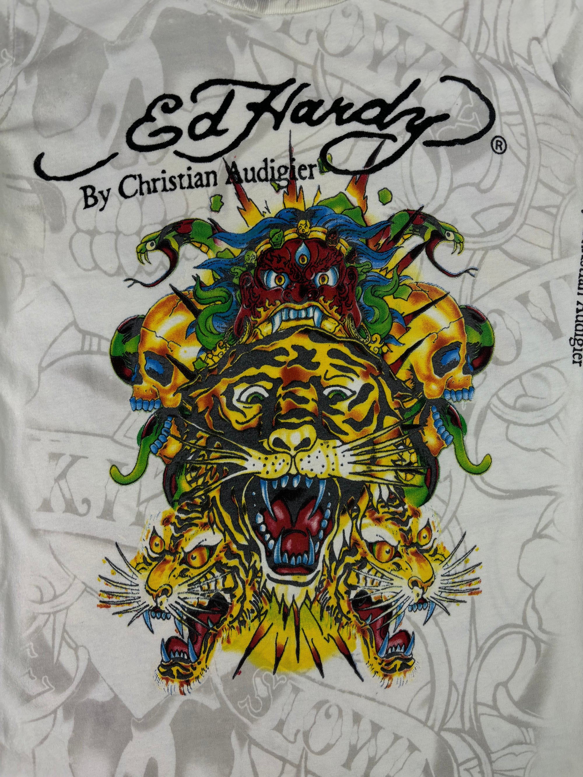(XS) Ed Hardy Graphic Baby Tee