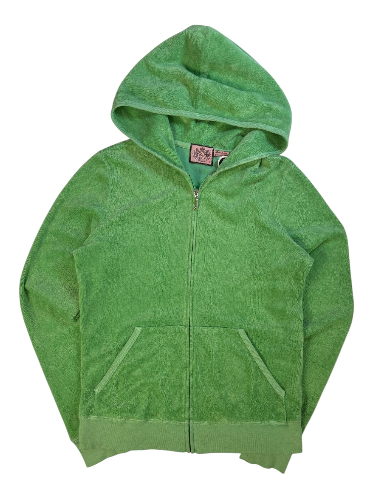 (M) Green Terry Cloth Juicy Zip Up