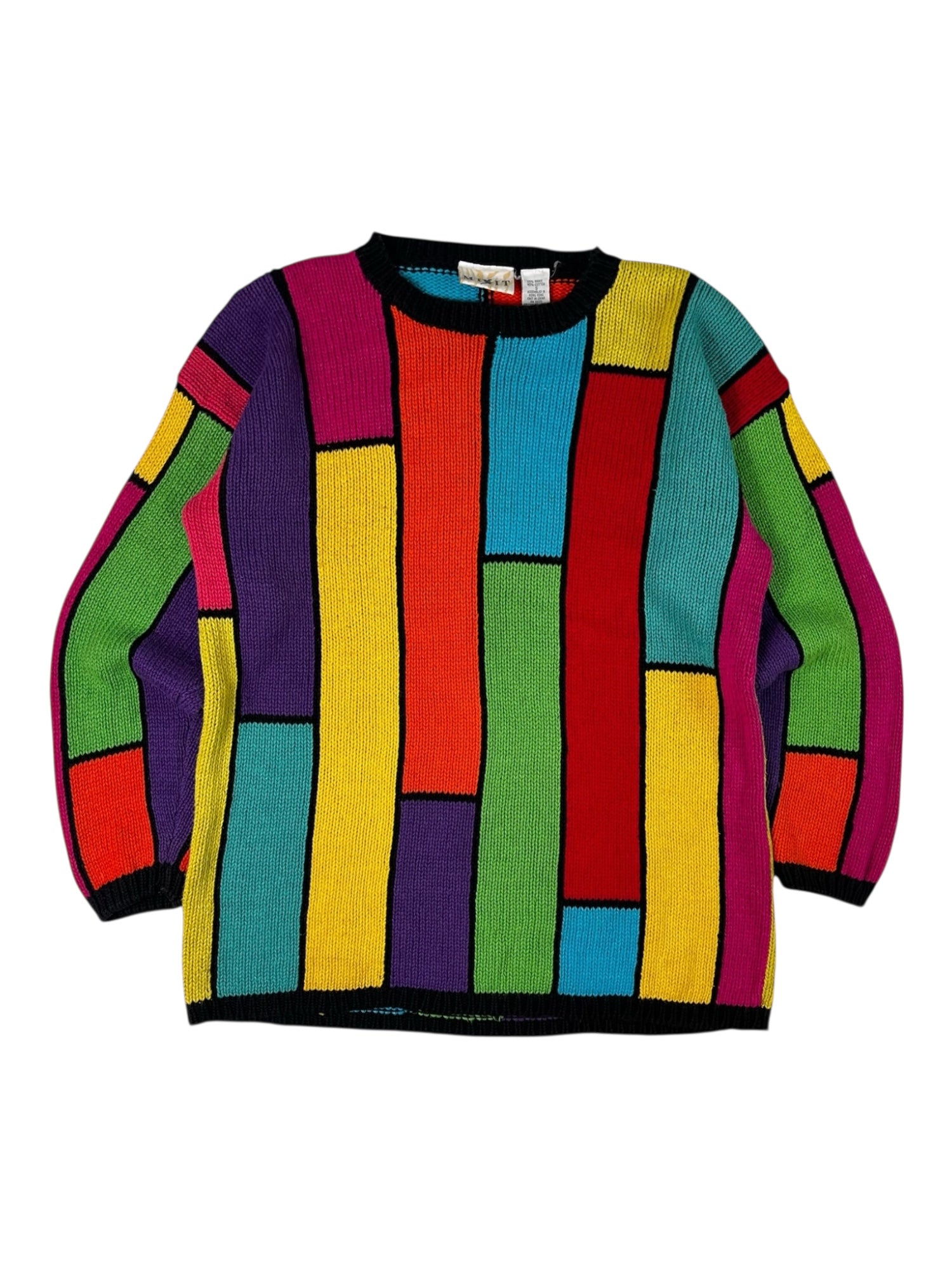 (M/L) MIXIT Colour Block Knit Sweater